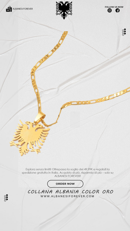 COLLANA ALBANIA COLOR ORO/ARGENTO