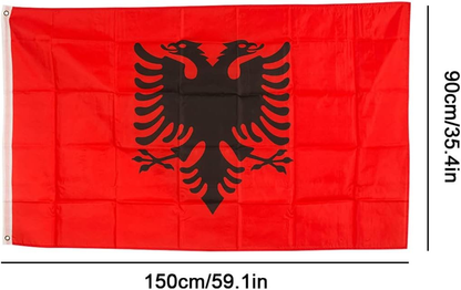 BANDIERA DELL'ALBANIA 90x150cm